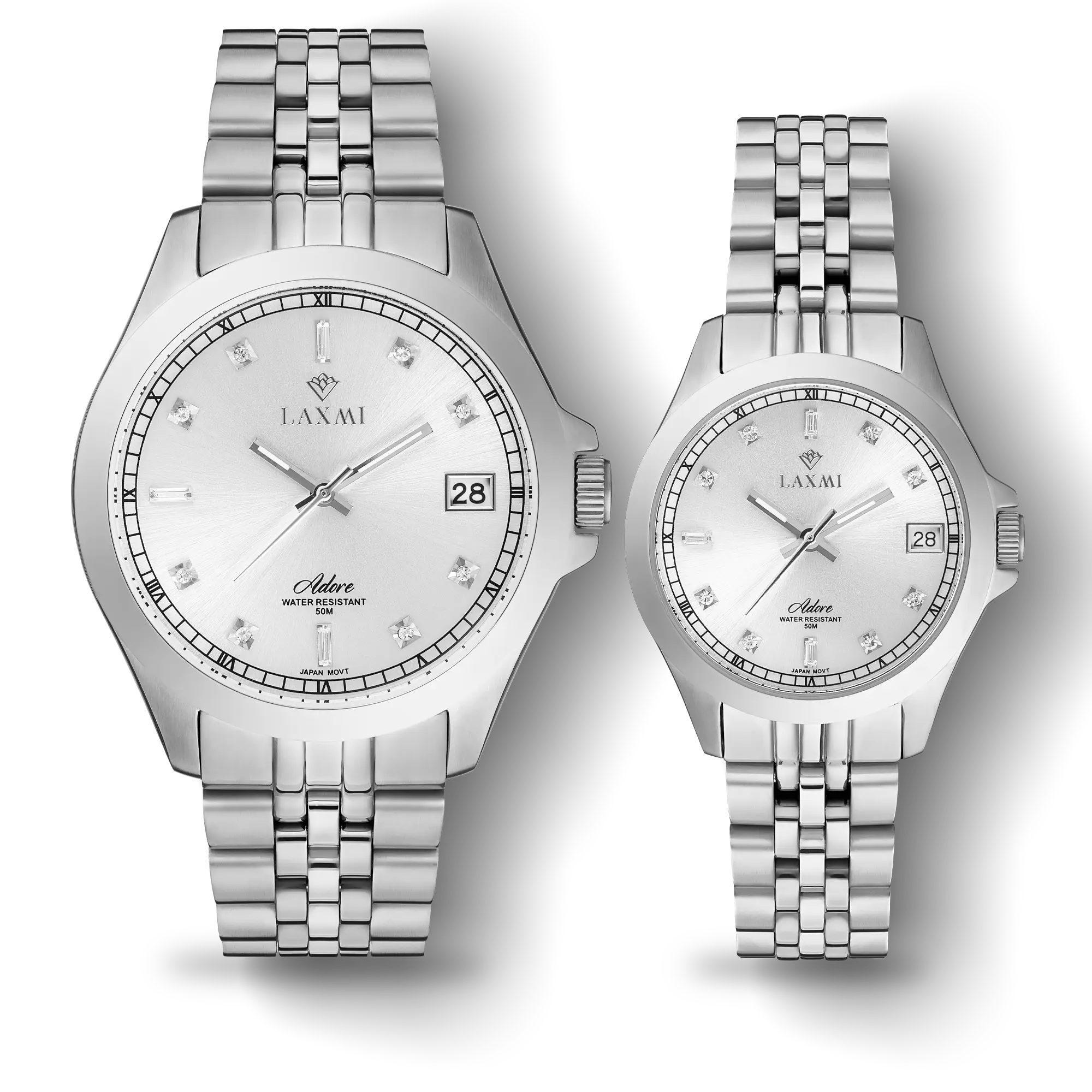 ست ساعت مچی عقربه ای زنانه و مردانه لاکسمی مدل Laxmi 8506-4