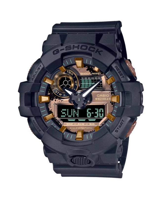 ساعت مچی عقربه ای مردانه کاسیو جی شاک مدل ga-700rc-1a