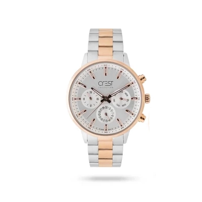 ساعت مچی عقربهای کوارتز مردانه کرست مدل crest 6709